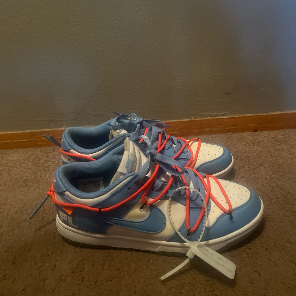 Kids Blue and White Sneakers